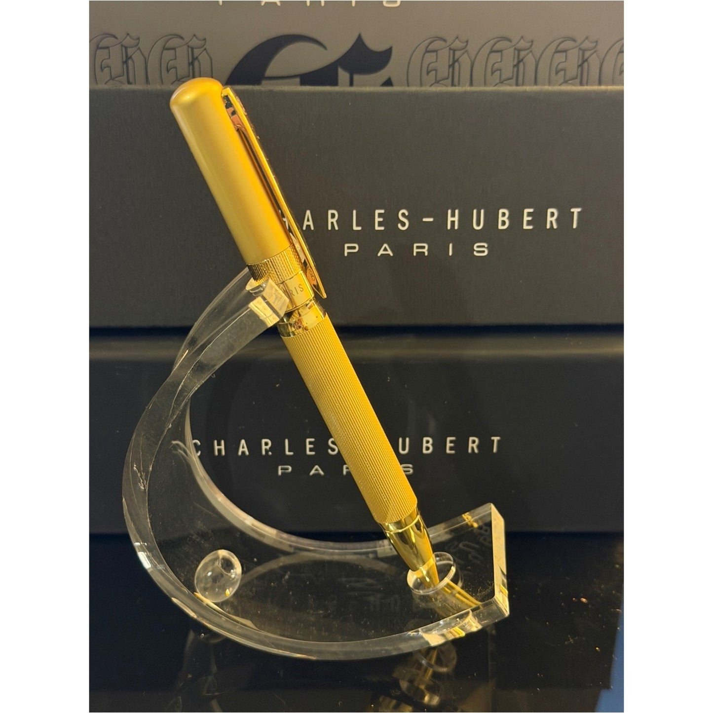 Charles Hubert Gold-tone Textured Ballpoint Pen