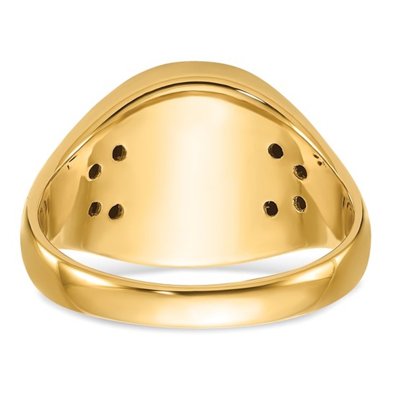 14k Gold Men's Lab Created Ruby Masonic Ring