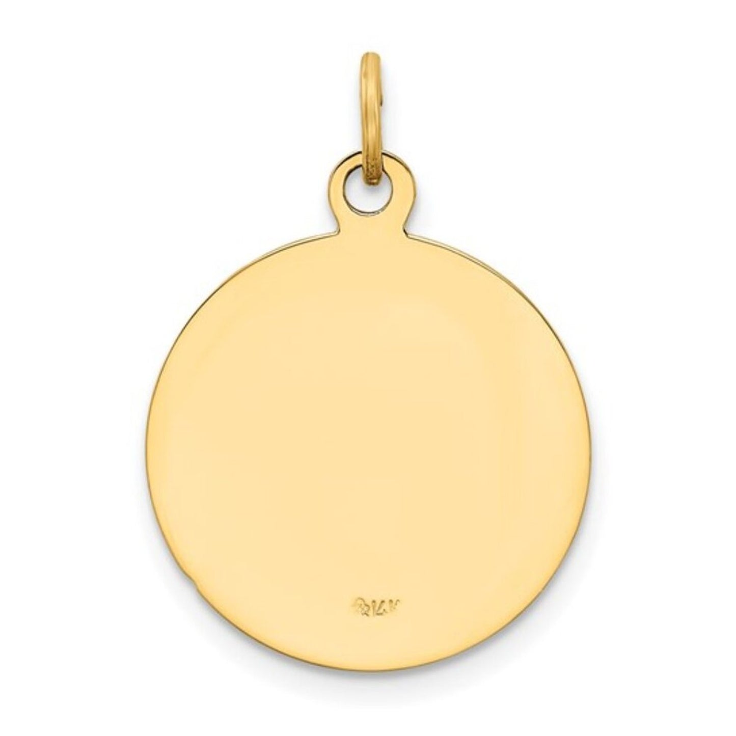 14K Yellow Gold U.S. Navy Disc Pendant – Officially Licensed | Made in USA