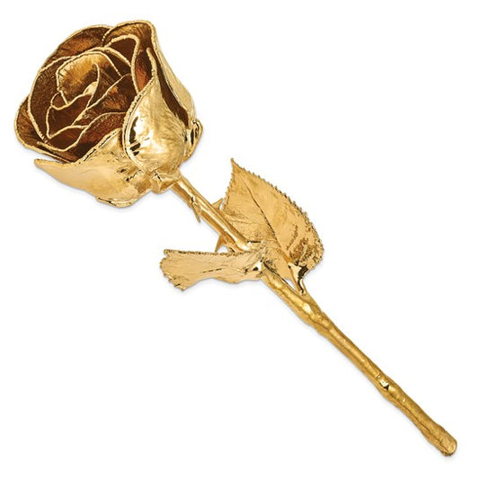 Lacquered 24K Gold-Plated Rose