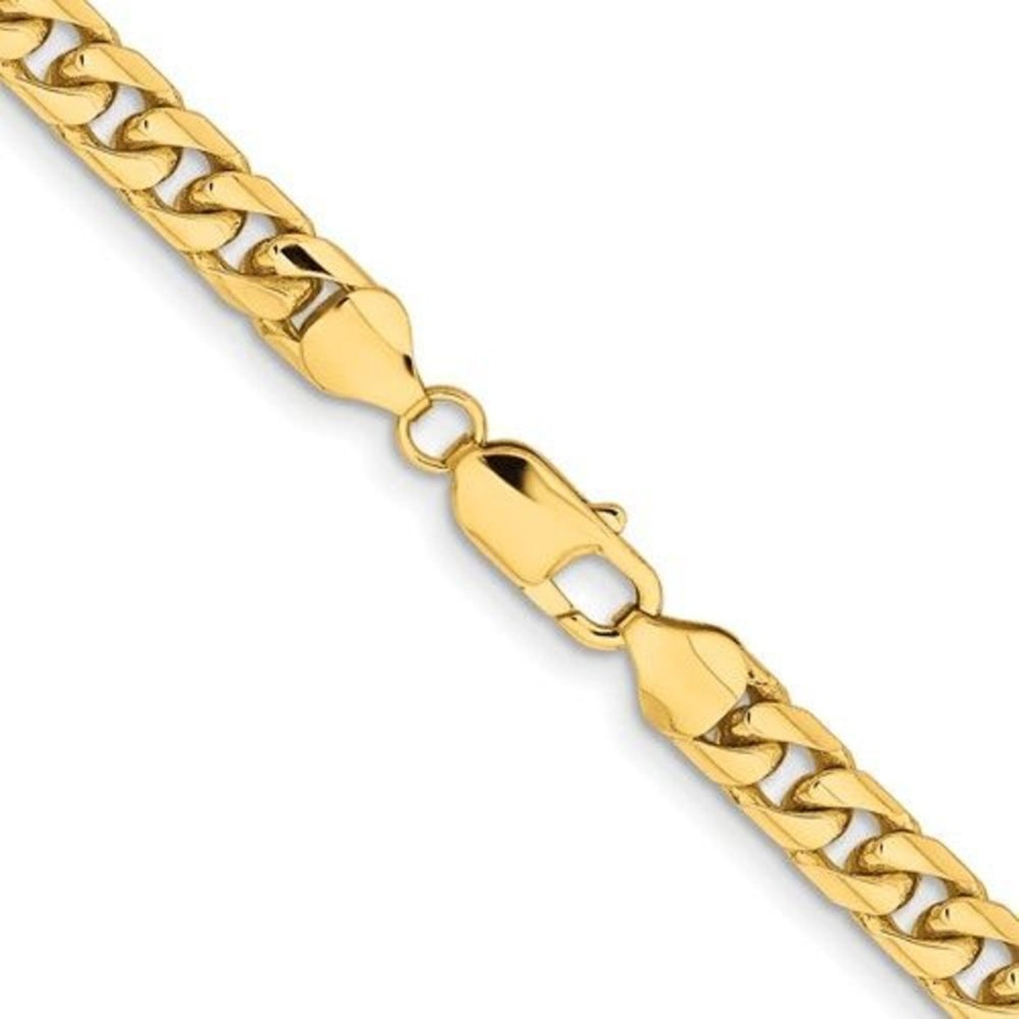 New 10K Solid Gold Miami Cuban Chain, 6.75mm wide and 22 inches long