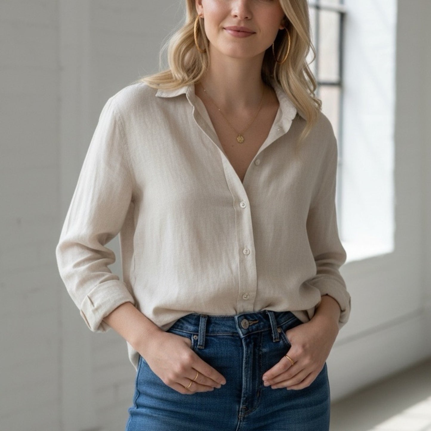 NWT 67mm Oversized Diamond-Cut Hoop Earrings 14k Gold Plated Sterling Silver