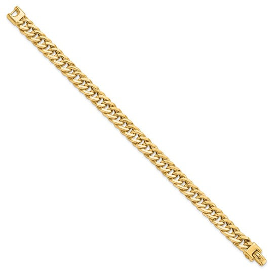 14k Gold Men's Cuban Link Bracelet, made in Italy