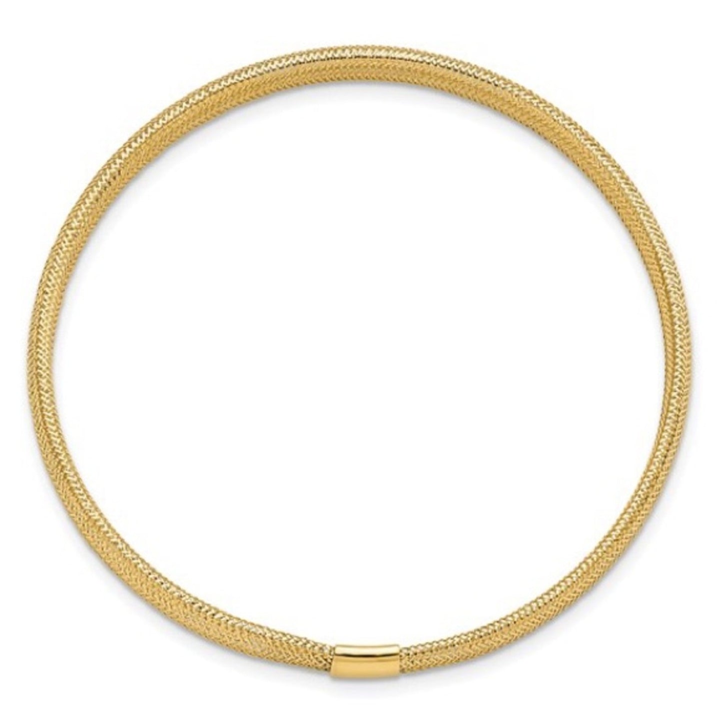 The Wholesale Jewelers 10k Gold Stretch Mesh Bracelet