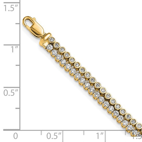 True Origin Lab Grown Diamond Double Bracelets with 1" Extensions
