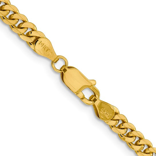14k Gold Solid Miami Cuban Link 20 inch Chain