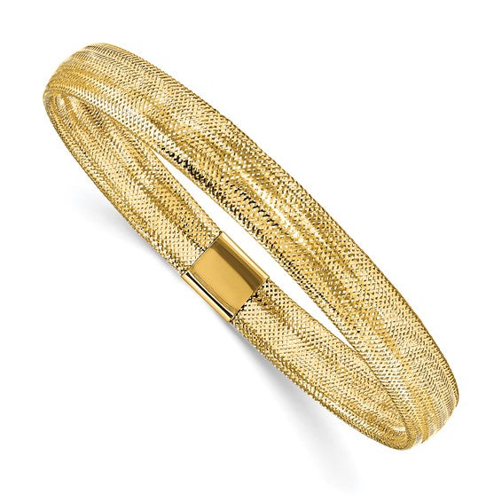 Leslie's Jewelry 10K Mesh Bracelet: A Lightweight, Elegant Accessory with Lifetime Guarantee