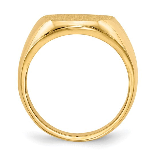 10k Gold Closed Back Signet Ring