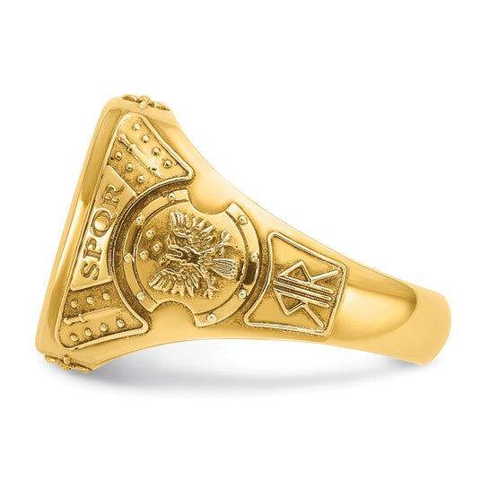 14k IBGoodman Men's Cushion Signet Ring