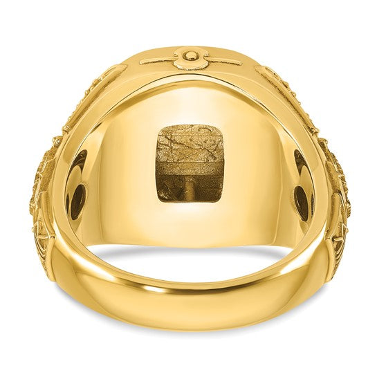14k IBGoodman Men's Cushion Signet Ring