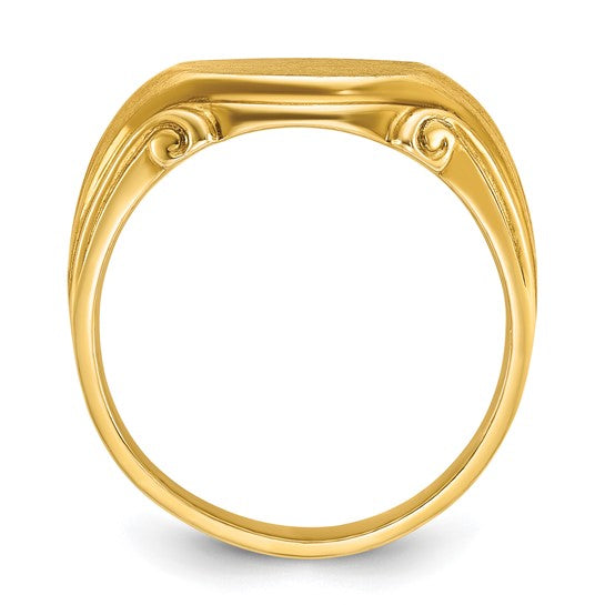 14k IBGoodman 12x10mm Men's Signet Ring