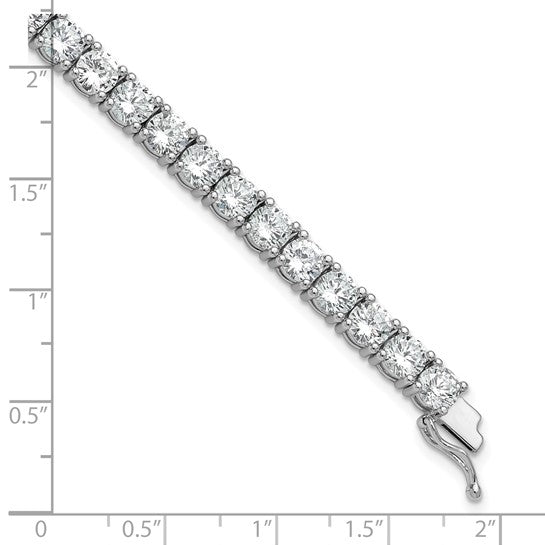 Sterling Shimmer Sterling Silver Rhodium-plated 5mm CZ Tennis Bracelet
