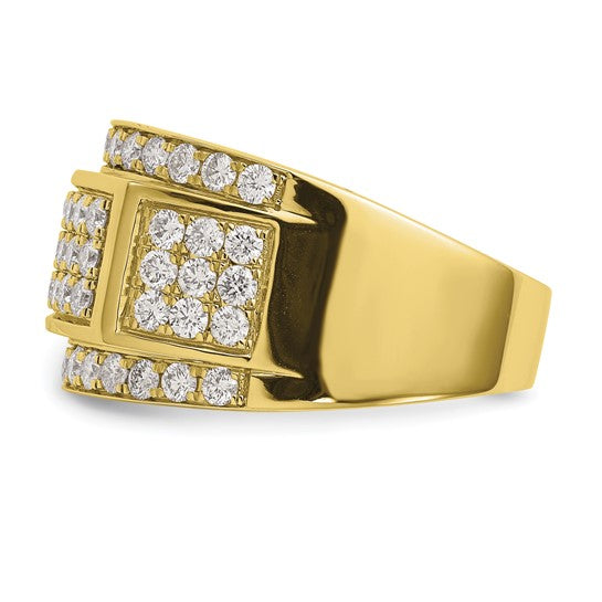 IBGoodman 14k 2 carat Lab Grown Diamond Men's Ring