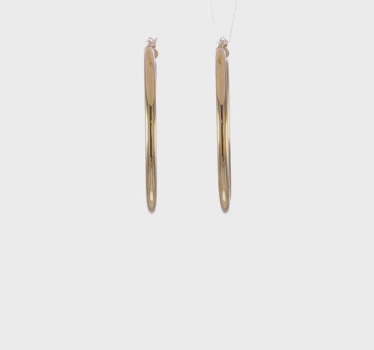14k gold classic hoop earrings