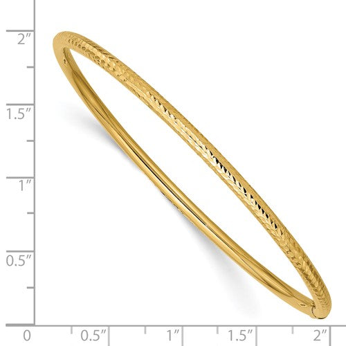 14k gold slip-on bangle