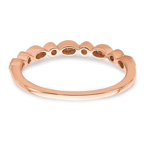 14k Rose Gold Engagement Rings and Wedding Band Set