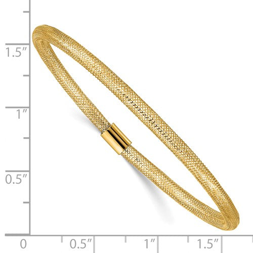 10K Italian Gold Stretch Mesh Bracelet