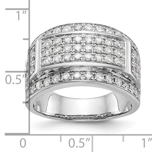 14k Lab Grown Diamond SI1/SI2, G H I, Men's Band