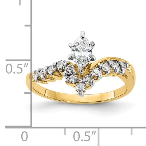 14k Gold Diamond Engagement Ring