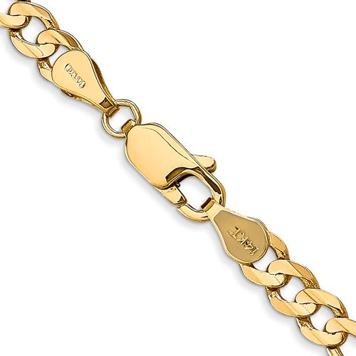 14k Gold Concave Figaro Chain