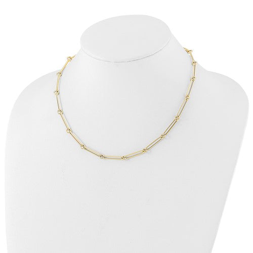 Leslie's 14K Paperclip Link Necklace