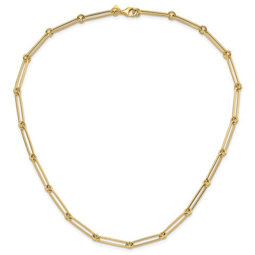 Leslie's 14K Paperclip Link Necklace