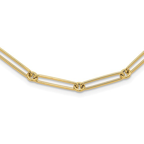 Leslie's 14K Paperclip Link Necklace