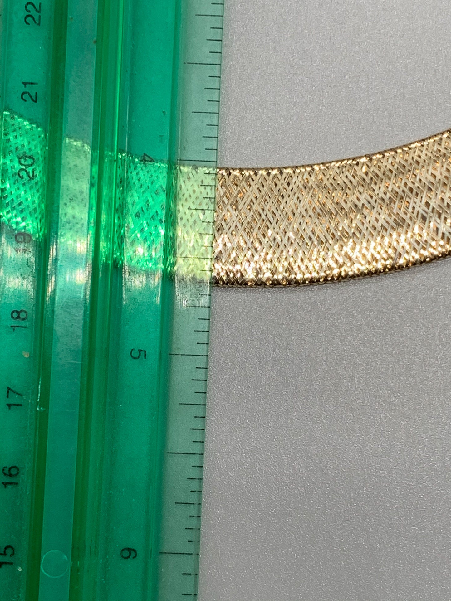 14k Gold Mesh Collar Necklace