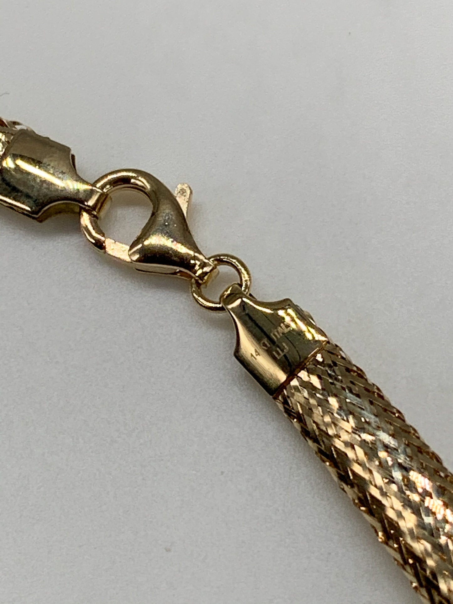 14k Gold Mesh Collar Necklace