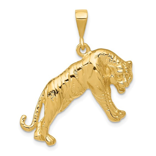 Man’s 14k Tiger Charm