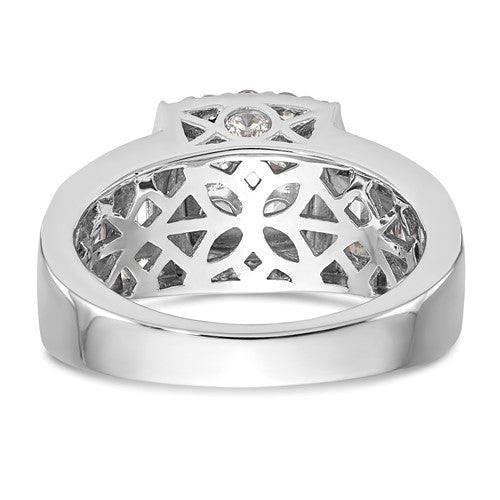 Cluster Diamond Engagement Ring