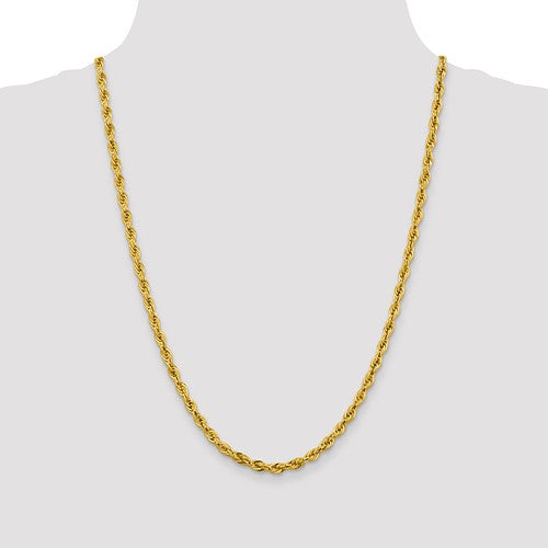 14K 22 inch Rope with Lobster Clasp Chain