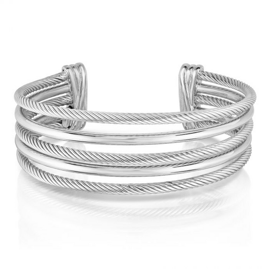 Phillip Gavriel’s Magnifica Five Row Cuff in Sterling Silver
