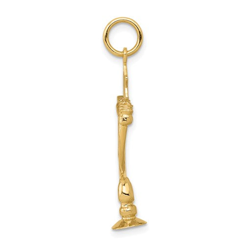 14K 3D Menorah Charm