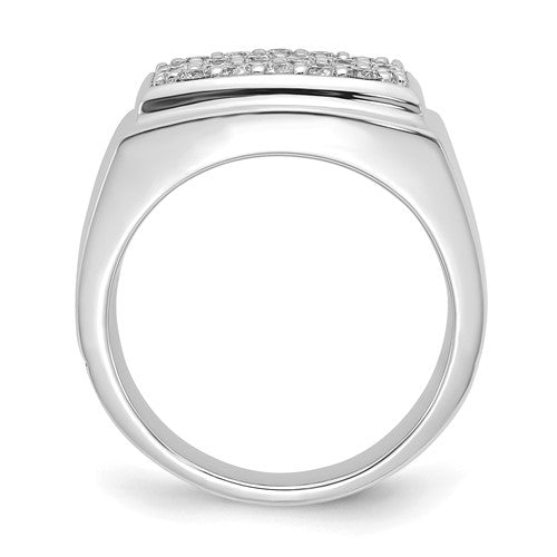 10k white gold Lab Grown Diamond Men's Ring