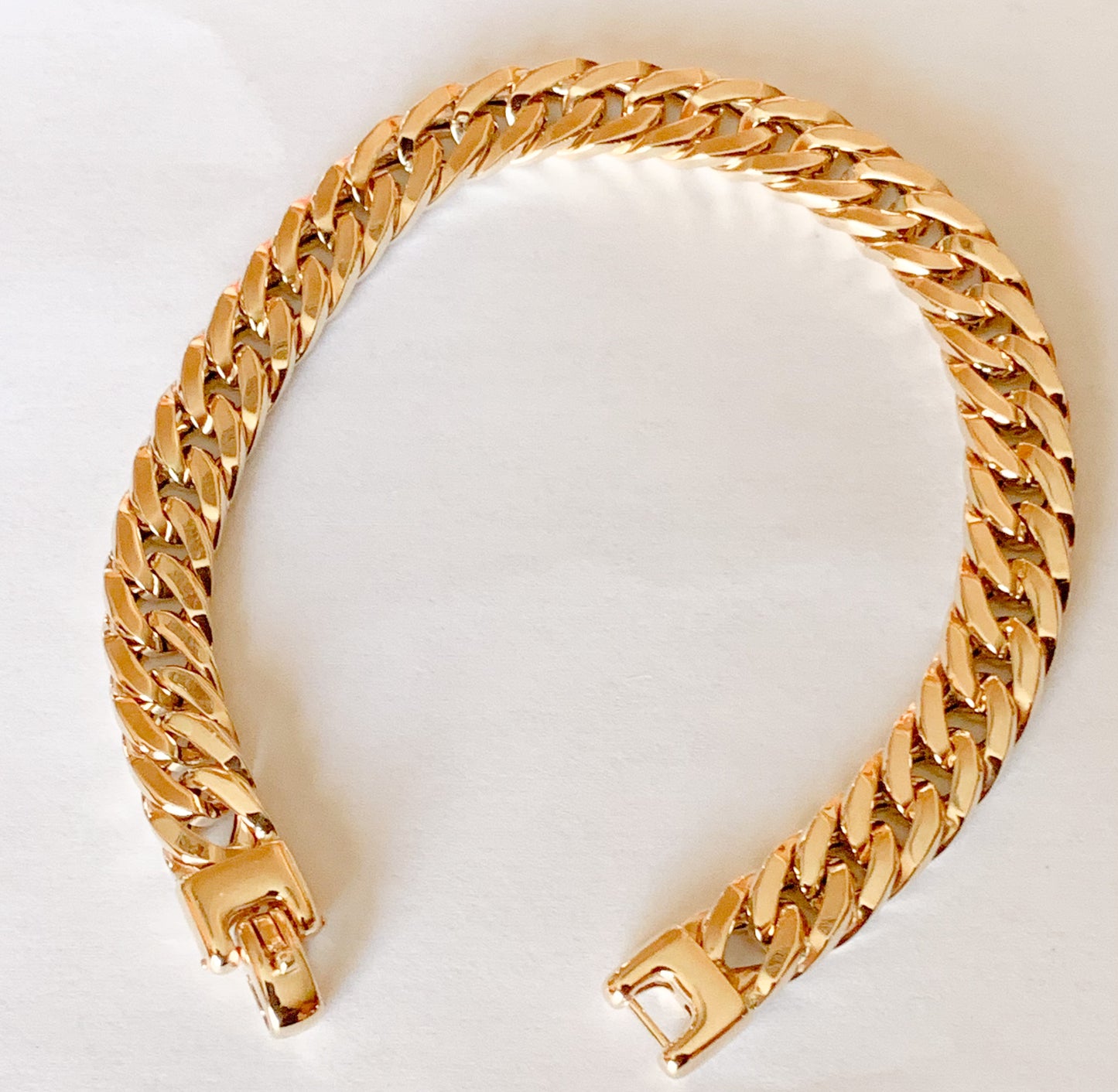 14k Gold Men's Cuban Link Bracelet, made in Italy