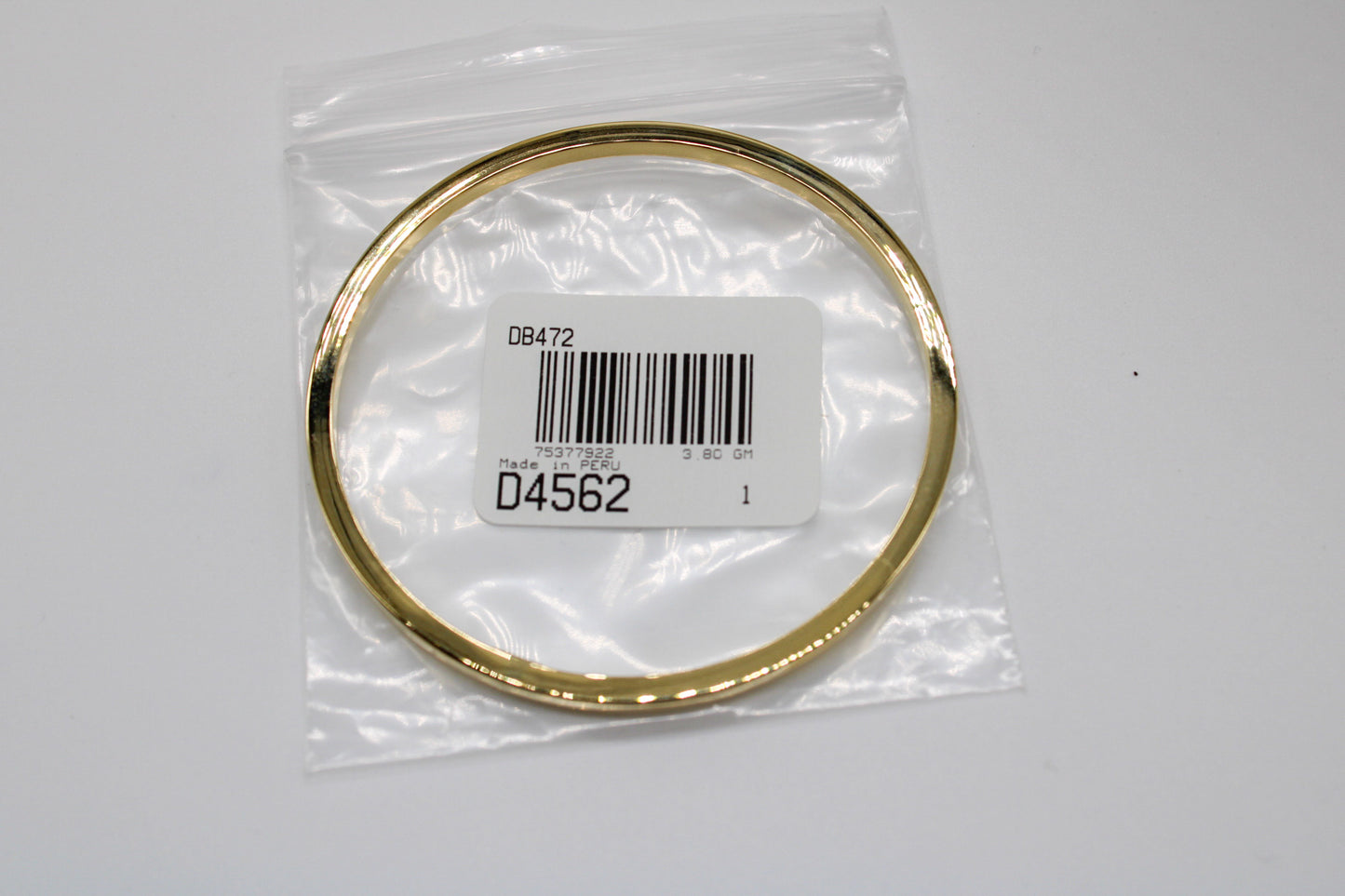 14k Gold Bangle, 3mm wide.