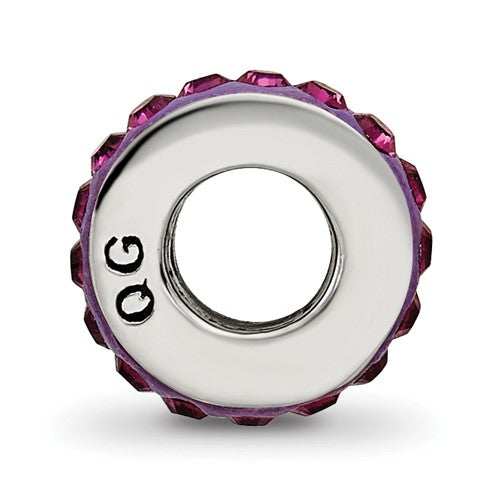 Sterling Silver Cuff Bangle with 13 Reflection Beads