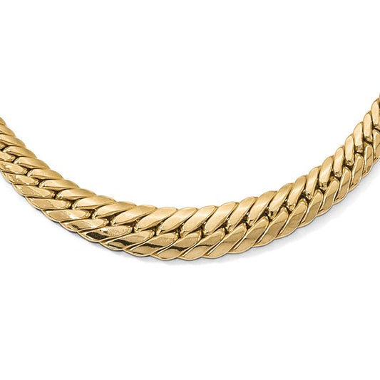 Leslie's 14K Polished Graduated Fancy Link Necklace