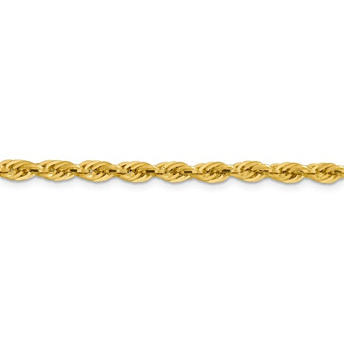 14K 24 inch Rope with Lobster Clasp Chain