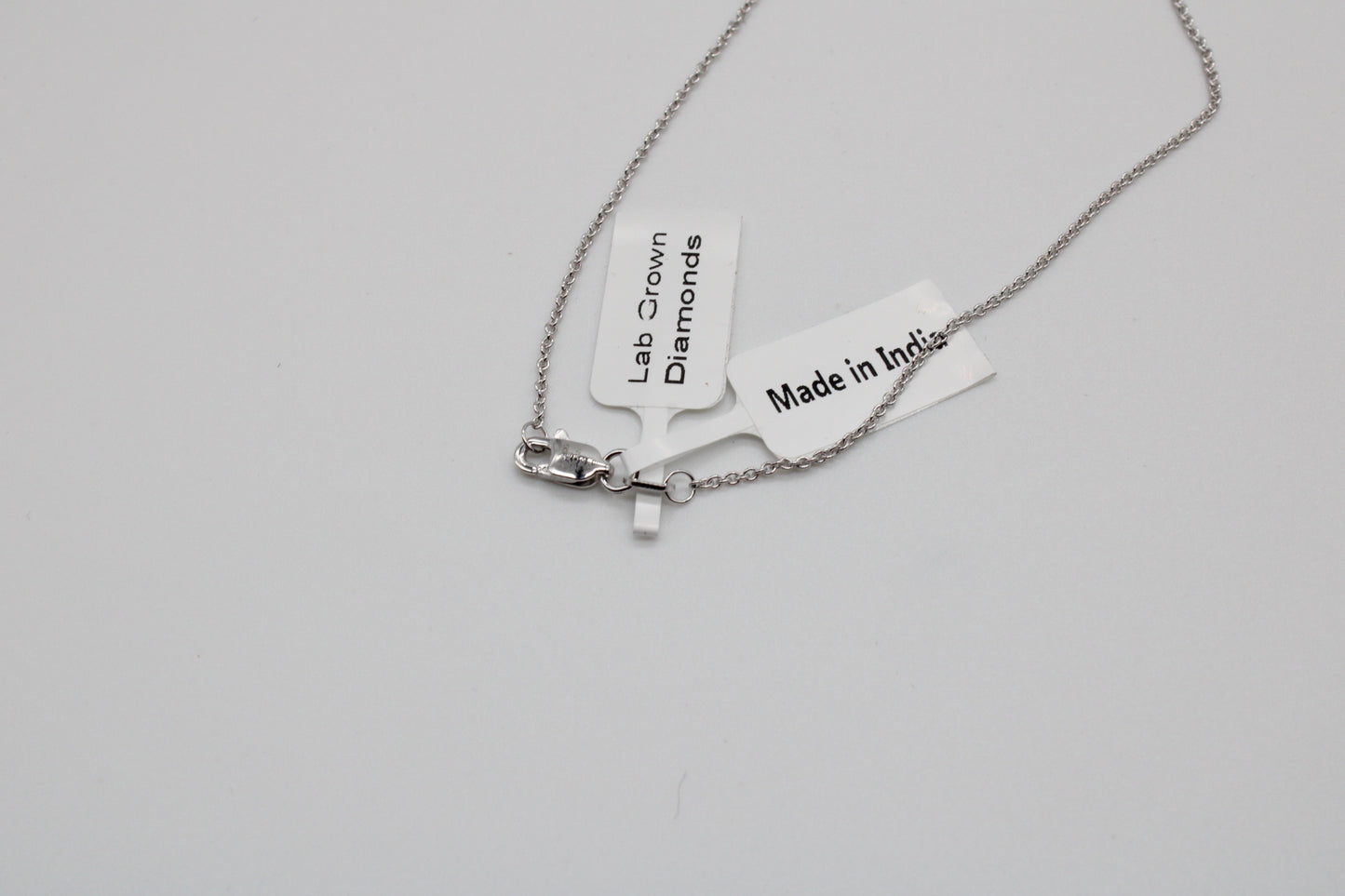 14k White Gold 1/2cttw Diamond Bar Necklace
