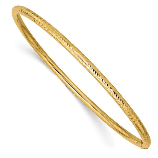 14k gold slip-on bangle