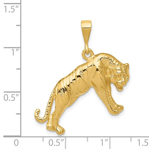 Man’s 14k Tiger Charm