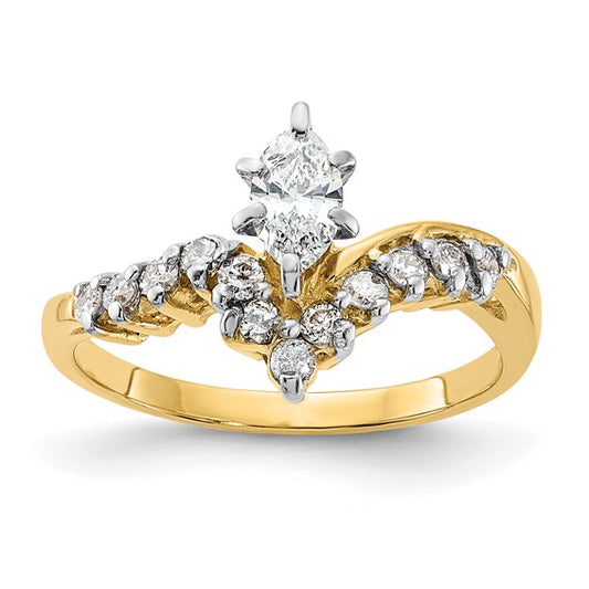 14k Gold Diamond Engagement Ring