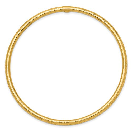 14k gold slip-on bangle