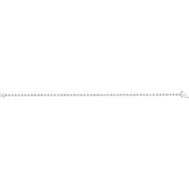 14K White 2 1/4 CTW Diamond Line 7 1/4" Bracelet