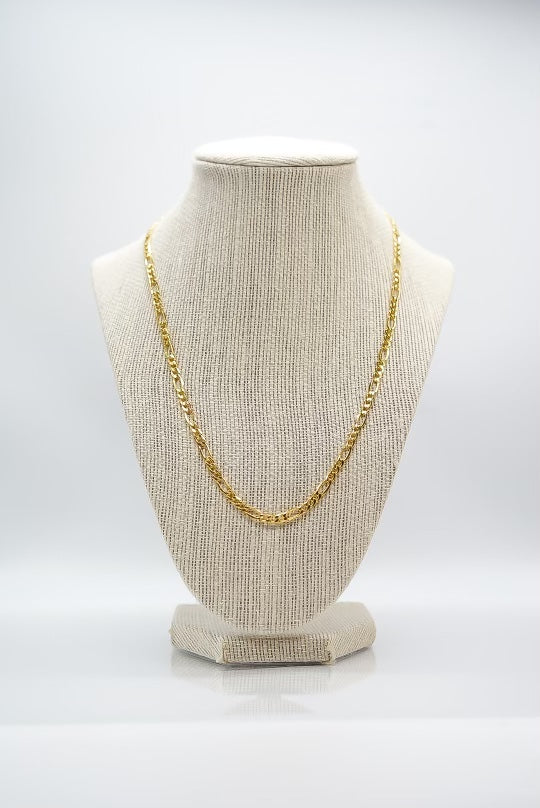 Leslie's Jewelry 10K Yellow Gold 4.75mm Semi-Solid Figaro Chain – 20 Inches
