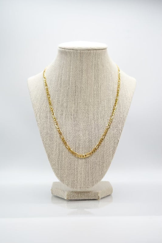 10k Gold Figaro Link 20 inch Chain, 4.75mm wide