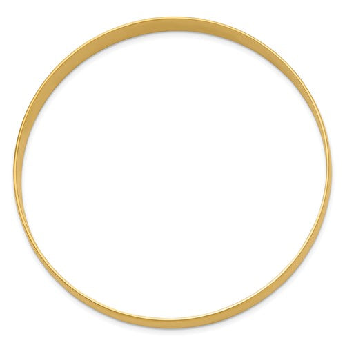 14k Yellow Gold 8mm Slip On Round Bangle, from 302 Fine Jewelry Collection