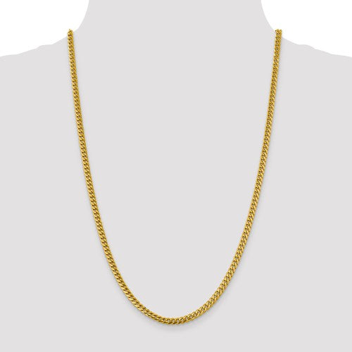 14k Gold Solid Miami Cuban Link 20 inch Chain